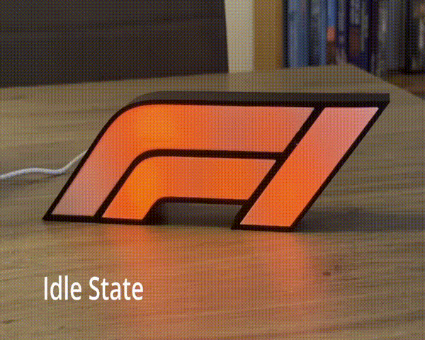 The lightbox reacting to race events